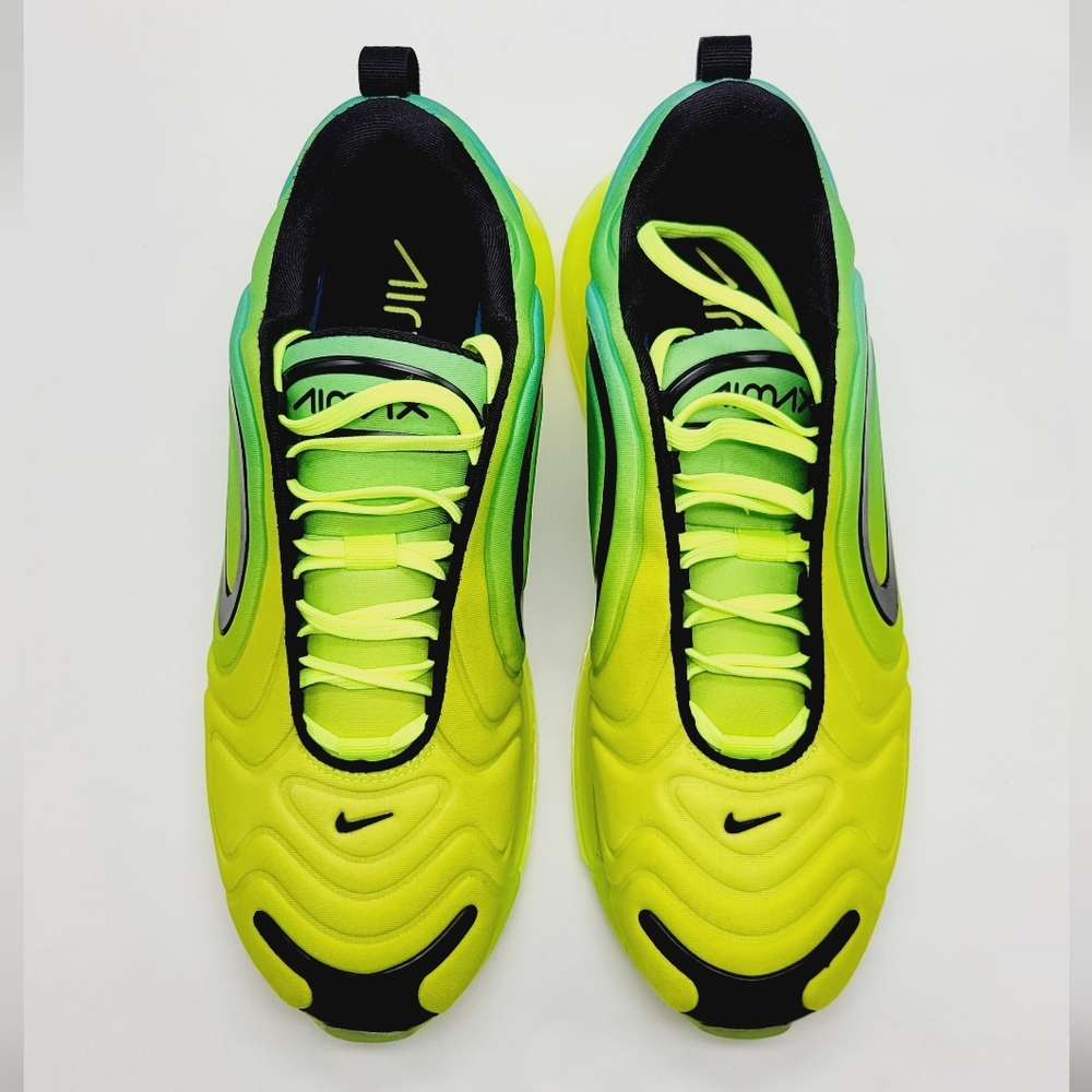 (Sold) Nike Air Max 720 volt green athletic sneakers size 10.5 - Picture 2 of 7